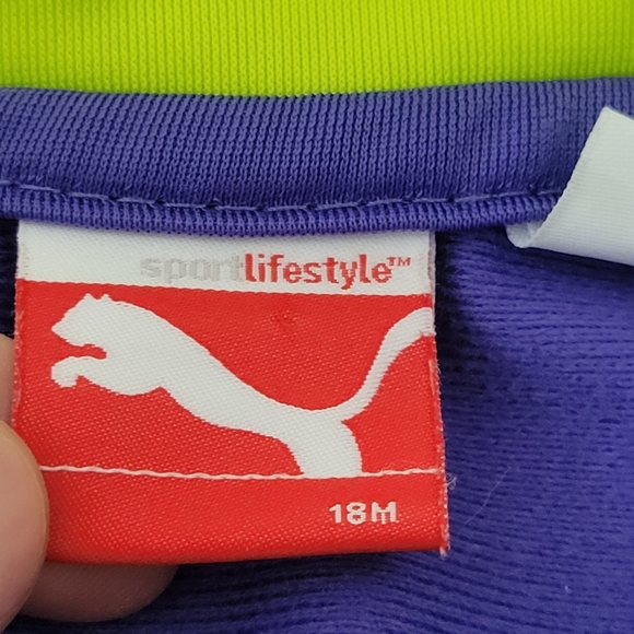 Puma Track Outfit Size 18 Months *NWOT* Purple & Lime Green - Picture 6 of 6